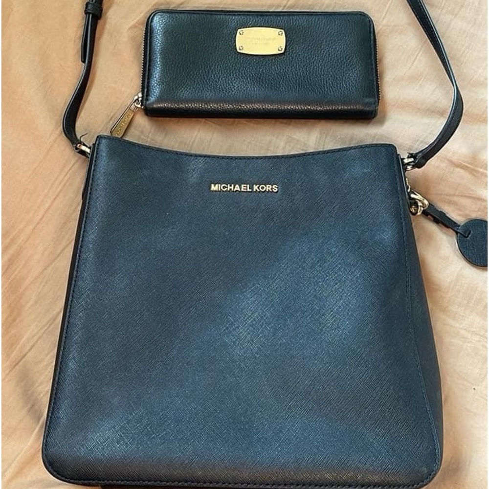 Michael kors crossbody and wallet